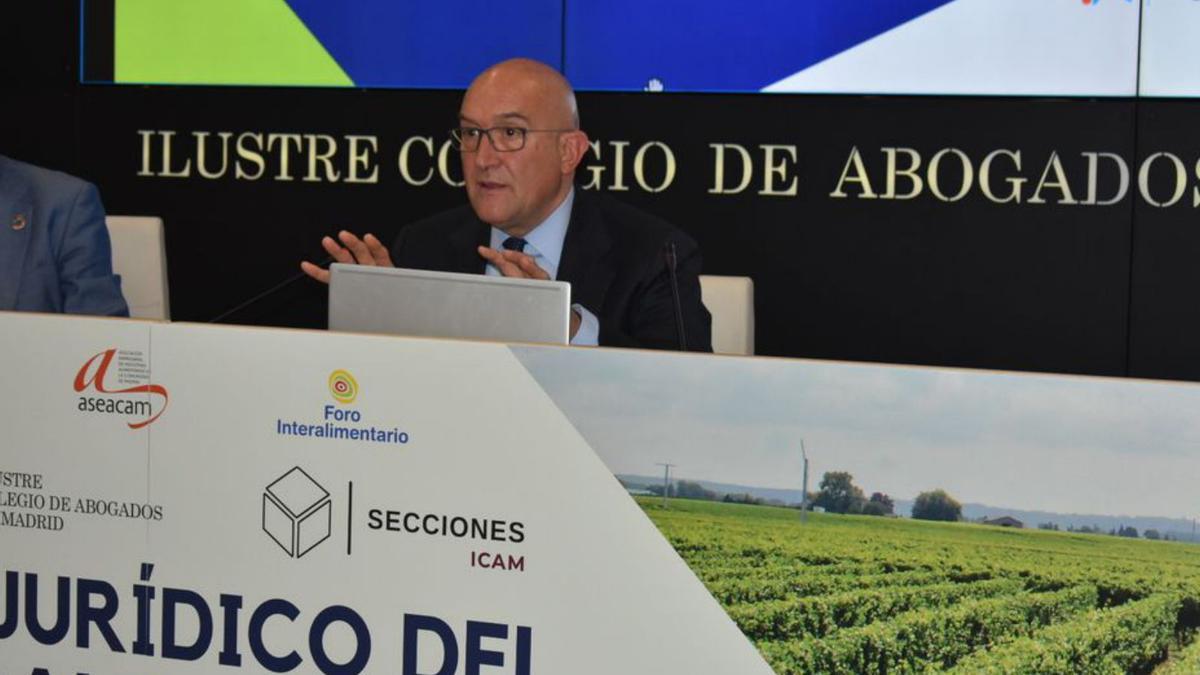 Jesús Julio Carnero, ayer en un acto en Madrid. | Cedida