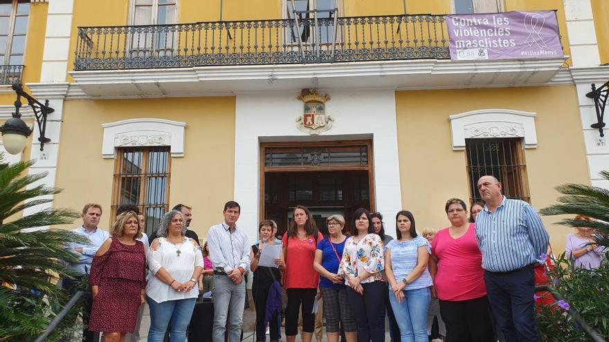 Concentración en Burjassot, esta mañana