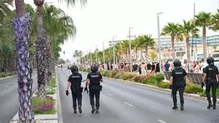 Simulacro contra la venta ambulante en Alicante
