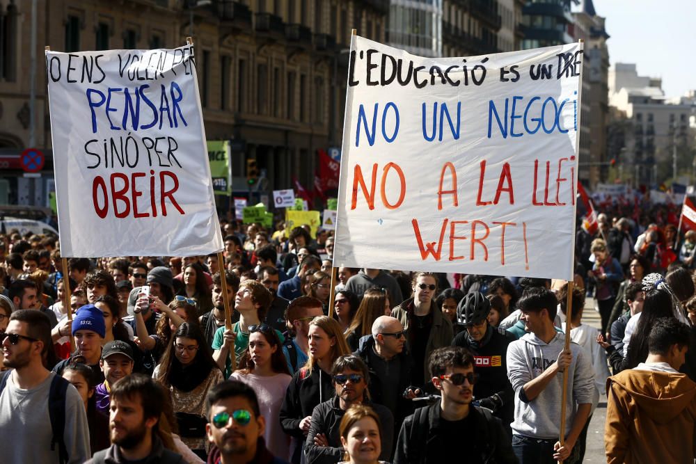 Manifestaciones en toda España contra la Lomce