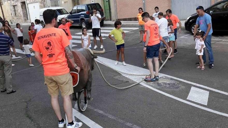 Parada en una de las argollas del toro.