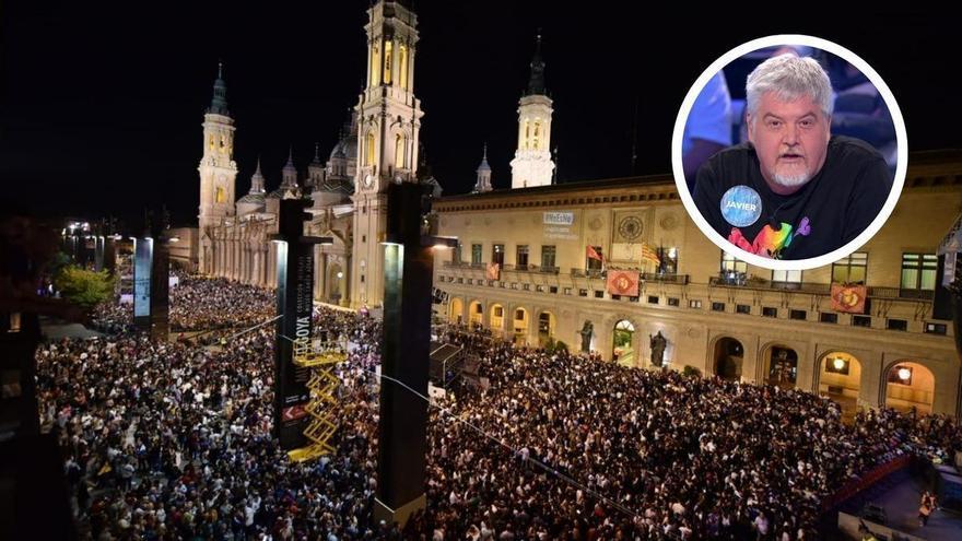 Javier Coronas recuerda su papel como pregonero de las Fiestas del Pilar: "Me dio un chasquis"