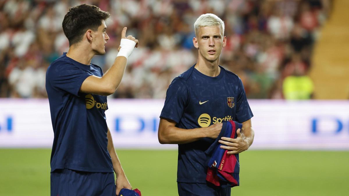 El primer entrenamiento de Dani Olmo como jugador libre