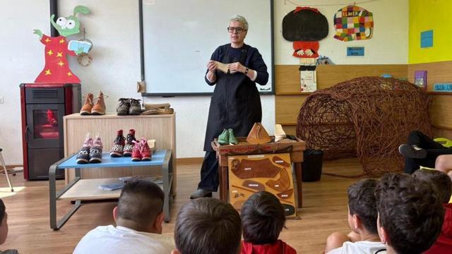 Elena Ferro en el CEIP Manuel Bermúdez Couso.