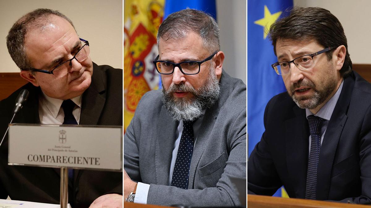 Por la izquierda, Isaac Pola, Mauro Rodríguez y Enrique Fernández.