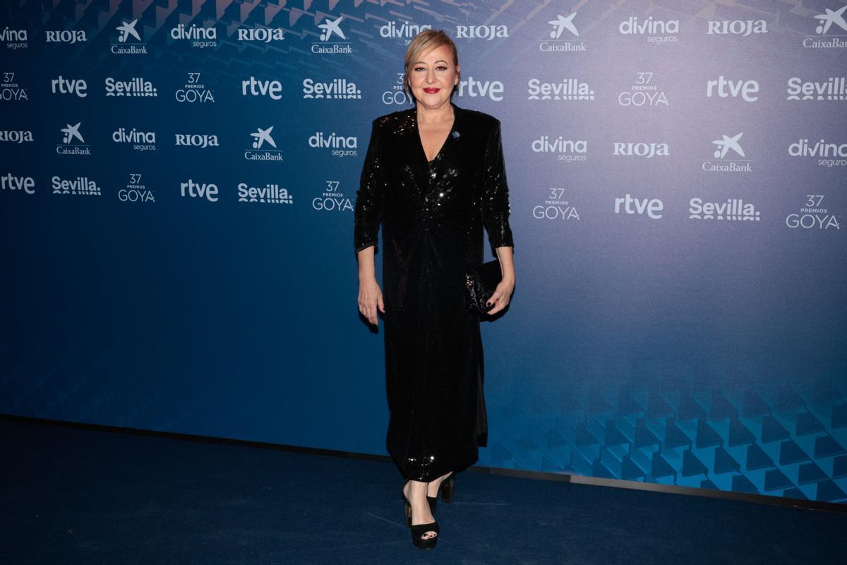 Carmen Machi en la cena de los nominados a los Premios Goya