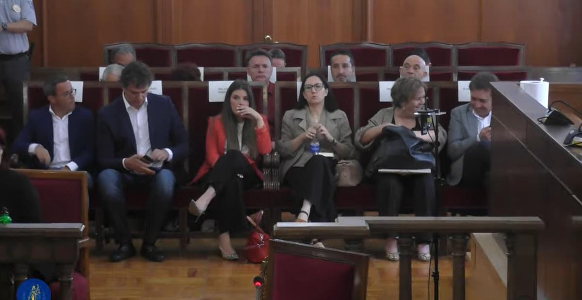 Instantánea de los banquillos de los acusados por el juicio del Caso David Sánchez.