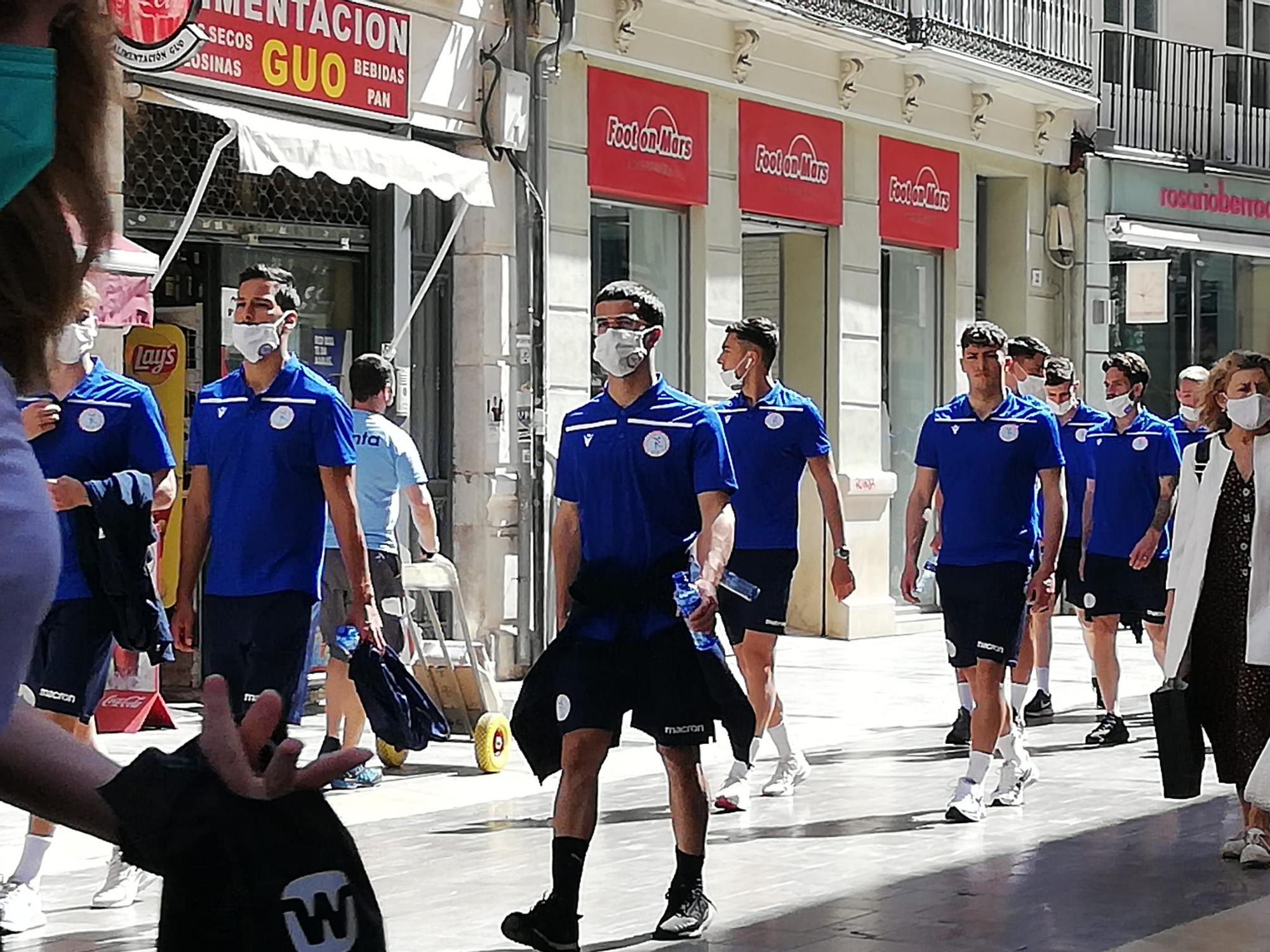 La selección de Luxemburgo, de paseo por el Centro de Málaga