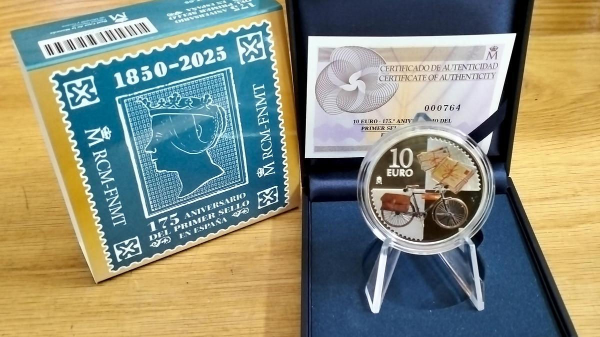 Moneda de plata del Primer Sello español