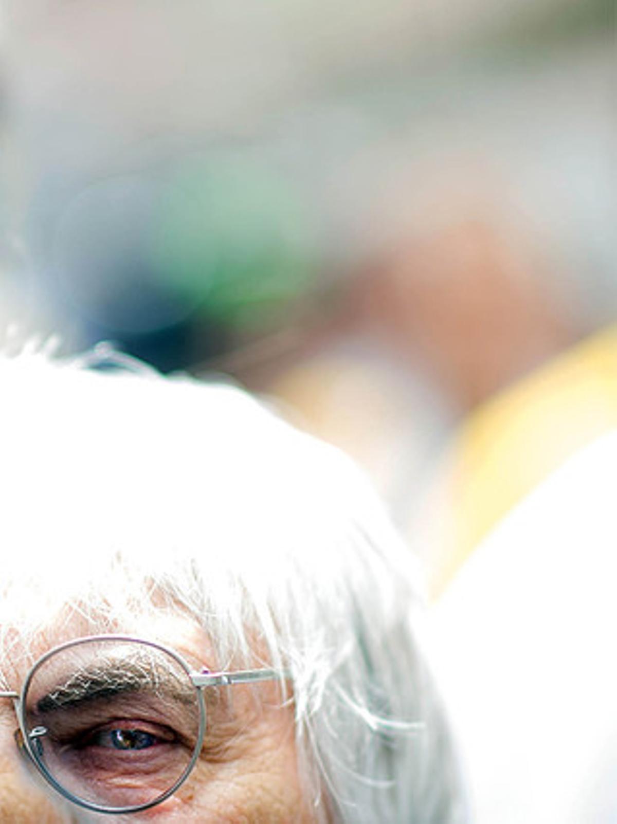 Bernie Ecclestone, inconfusible.