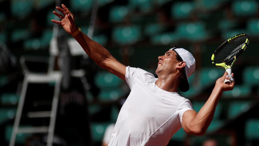 Nadal ya está entrenando en Roland Garros