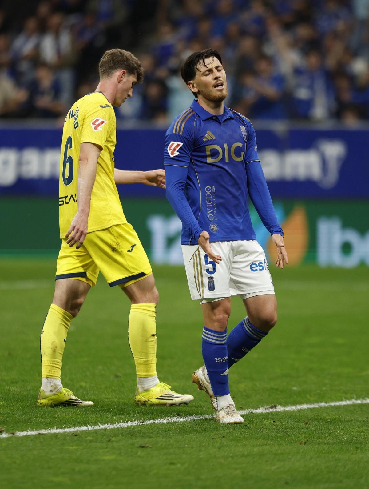 Real Oviedo-Villarreal, en imágenes