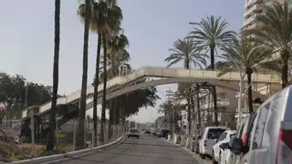 Paso a paso del derribo del puente de Paraires y la pasarela del Mediterráneo: cuatro retroexcavadoras, permiso para hacer ruido y un hilo de diamante