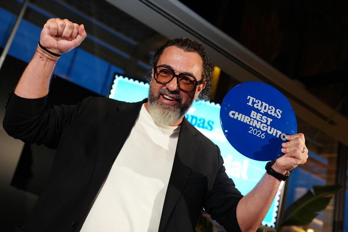 Rafa Zabra celebra la consecución del Tapas Best Chiringuito 2026.