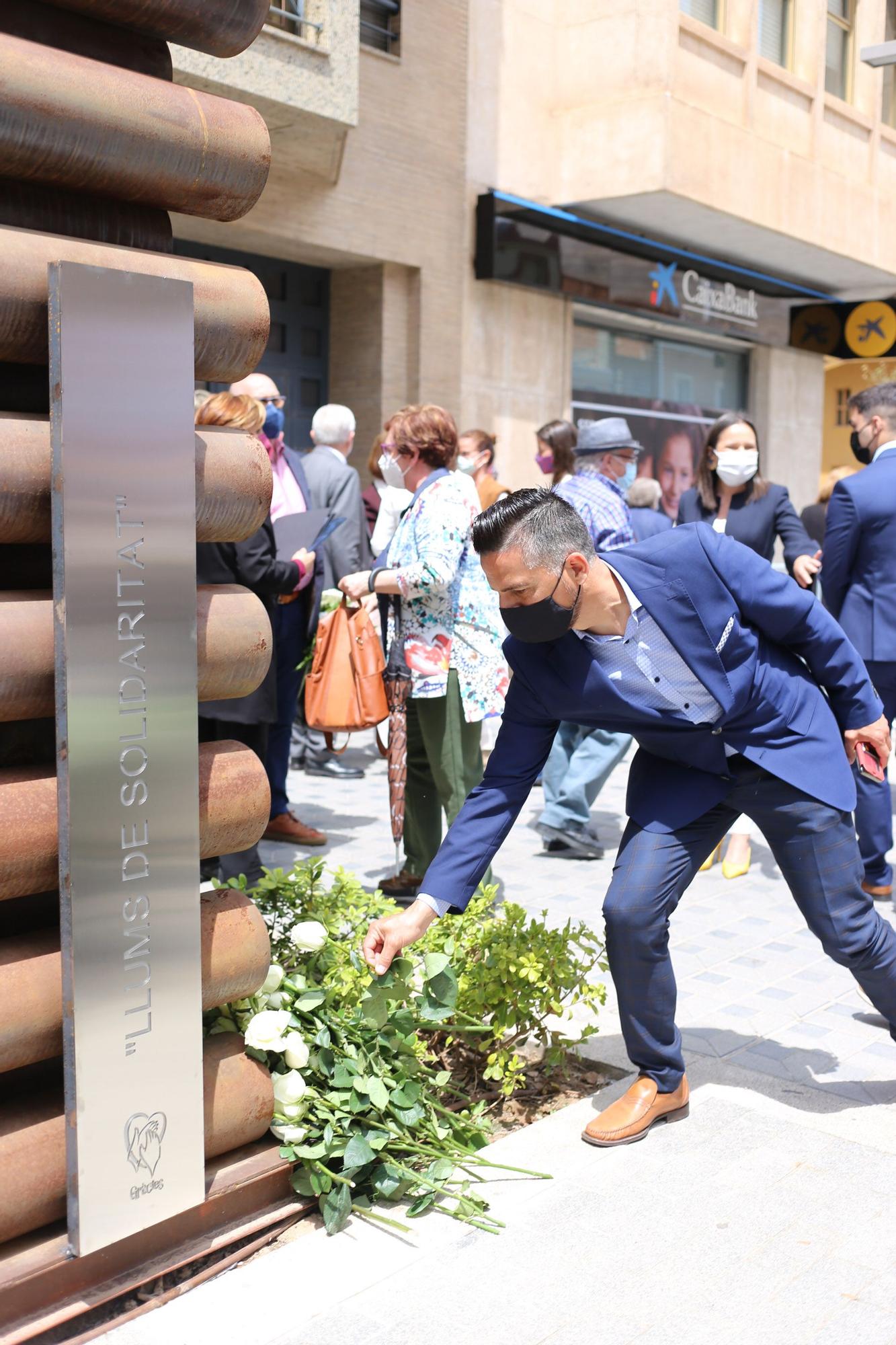 Homenaje en Almassora a las víctimas del covid y los trabajadores esenciales durante la pandemia