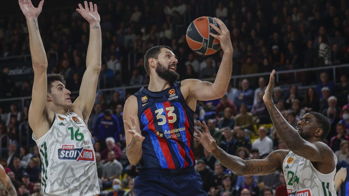 Nikola Mirotic, uno de los grandes protagonistas en el Barça tras superar su lesión.