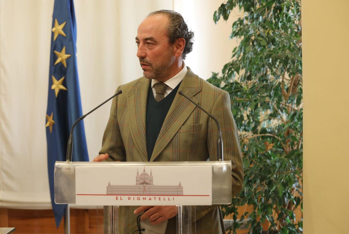 El gerente de Cipsa Norte, Félix Llorente, en la comparecencia de este miércoles.