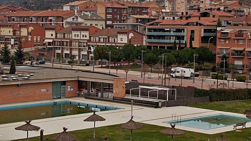 Zona de les piscines municipals de Puig-reig