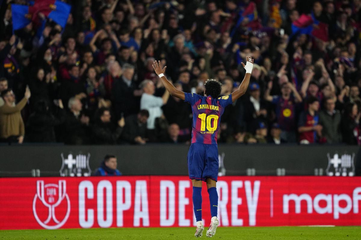 Lamine Yamal generó peligro con sus regates y pases