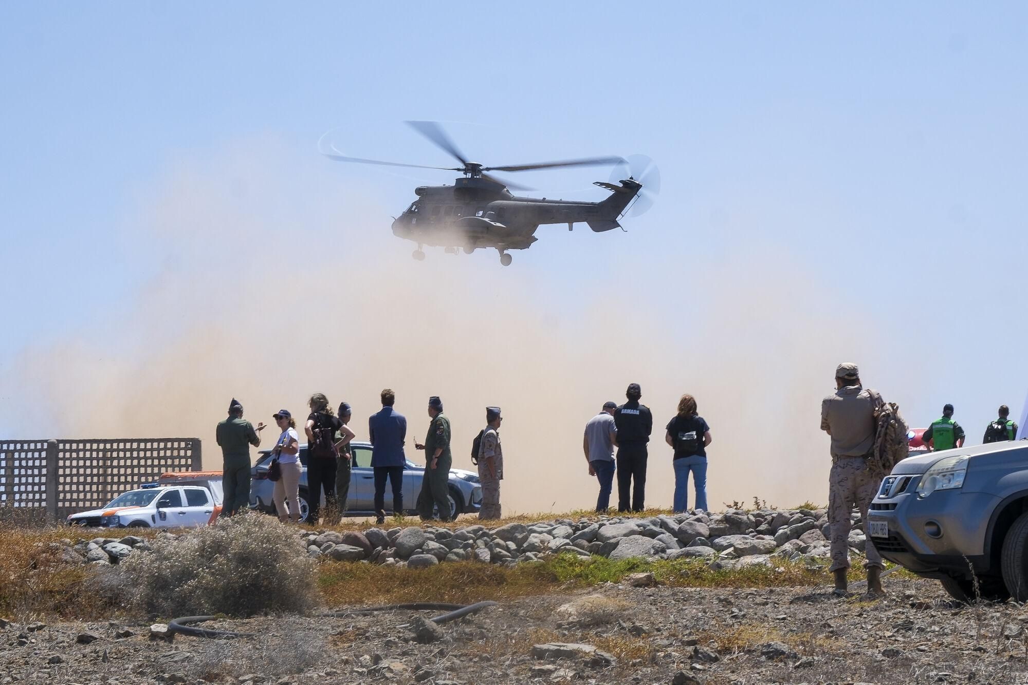 Ejercicio Canasar 2025: simulacro de accidente aéreo en Mogán