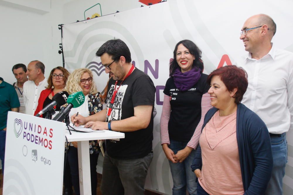 Alegría en Unidas Podemos Málaga que mantiene sus dos escaños