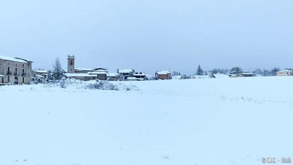 Nevada entre els termes de Moià i Collsuspina