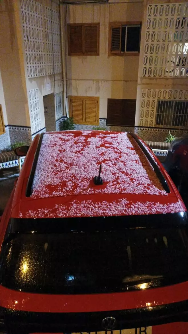 Granizada sorpresa en Santa Pola del Este