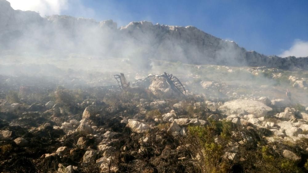 Muere el piloto de un ultraligero que se estrelló en el Puig de Massanella