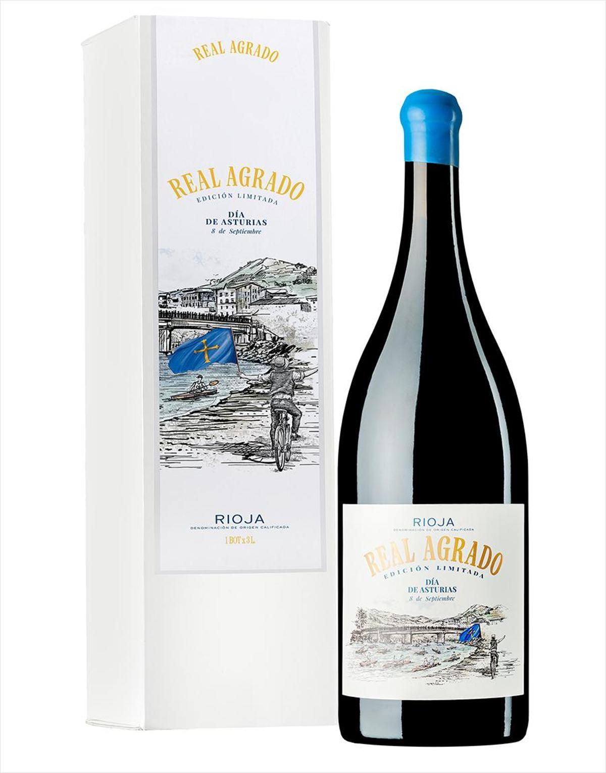 Botella de Real Agrado para el Día de Asturias