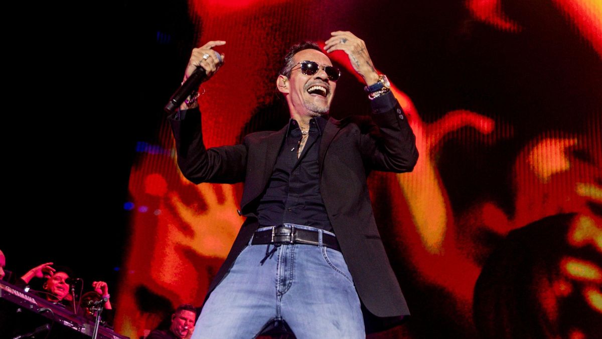 Marc Anthony, en un concierto en Madrid esta semana
