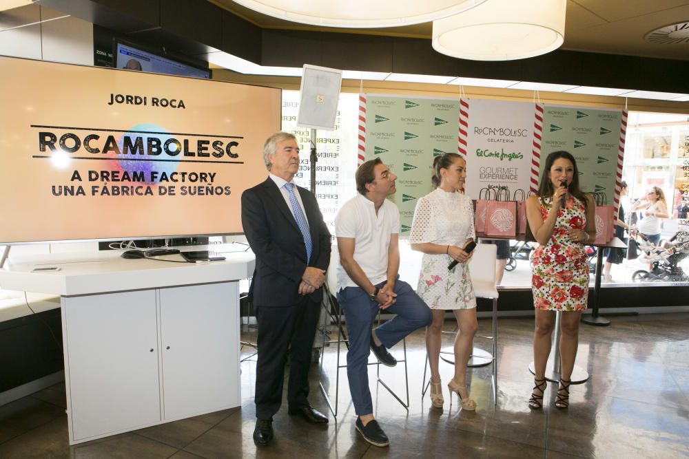 Presentación del polo de Rocambolesc con la cara del moro del castillo