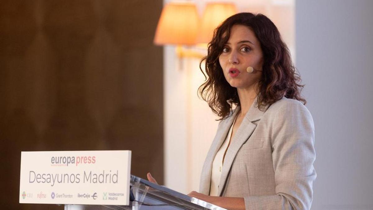 La presidenta de la Comunidad de Madrid, Isabel Díaz Ayuso.