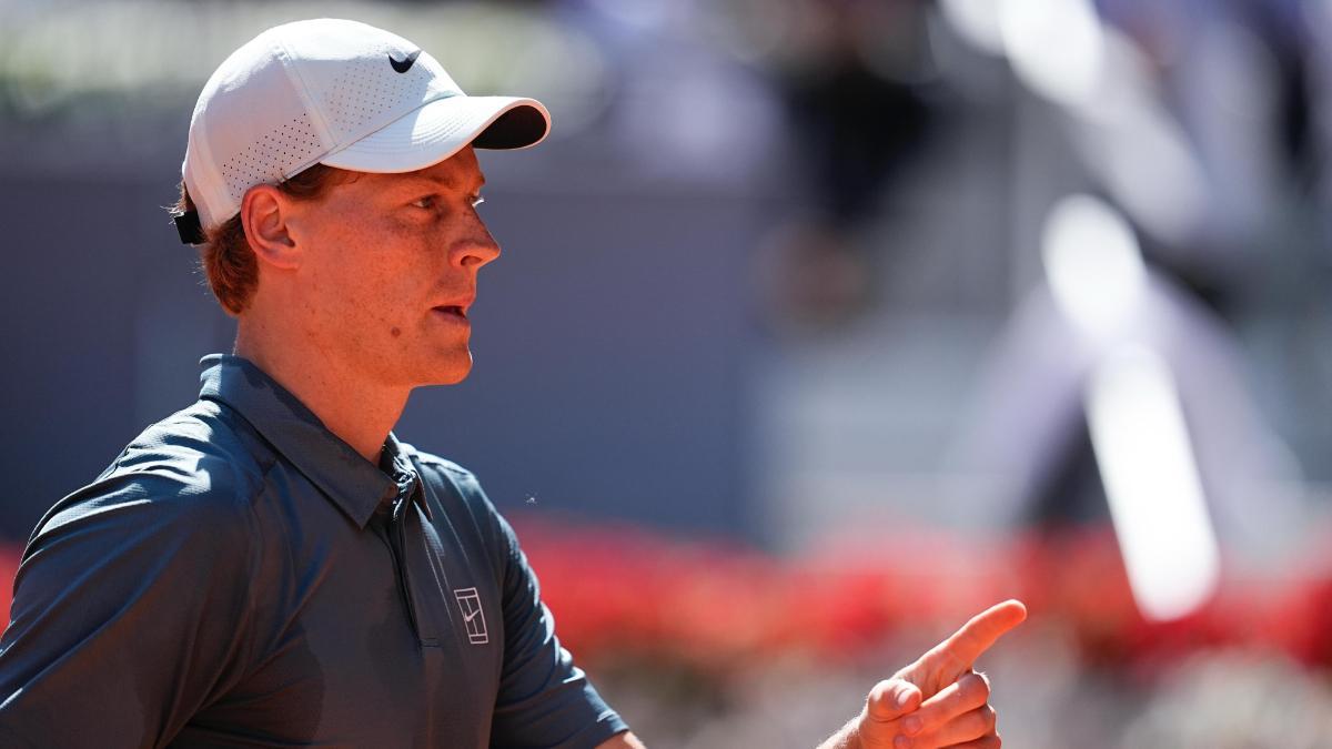 Jannik Sinner, uno de los grandes atractivos de la jornada de hoy en el Mutua Madrid Open