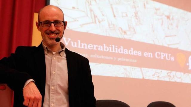 Joaquín Entrialgo, ayer, en la Politécnica.
