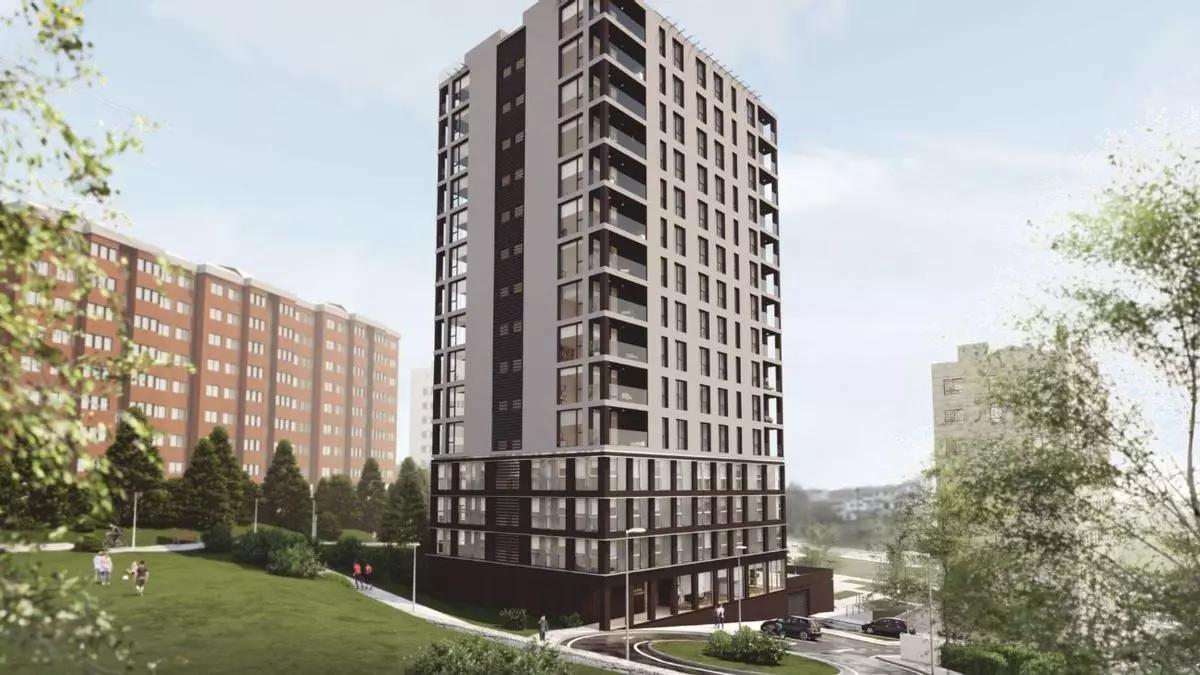 El edificio de viviendas Alto de Bouzas, que albergará el coliving.