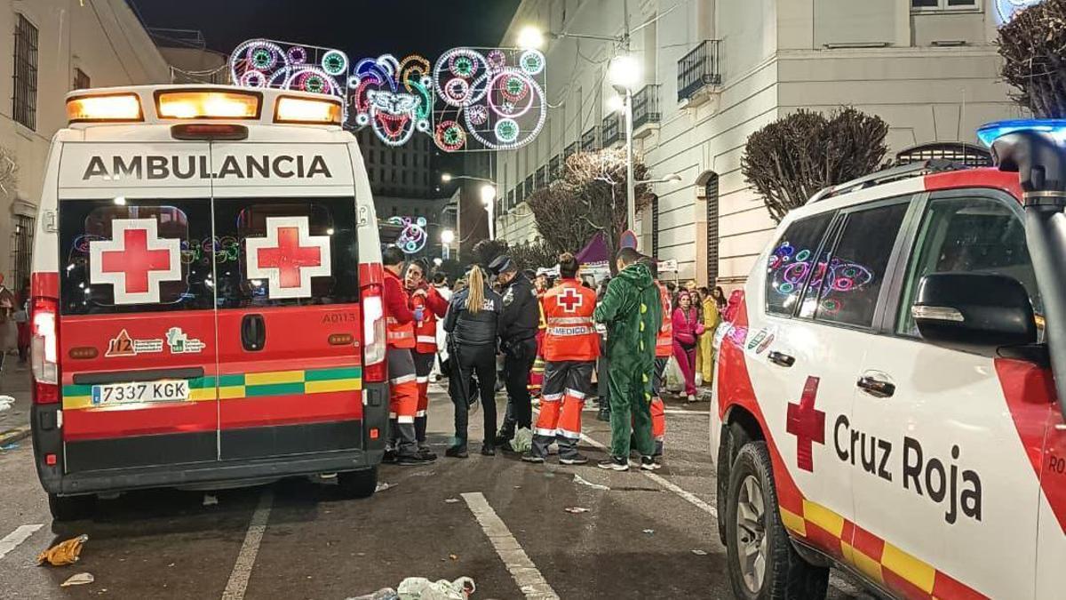 Un joven de 19 años, herido con arma blanca en una reyerta durante el Carnaval de Badajoz