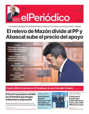 La portada de EL PERIÓDICO del 4 de noviembre de 2025