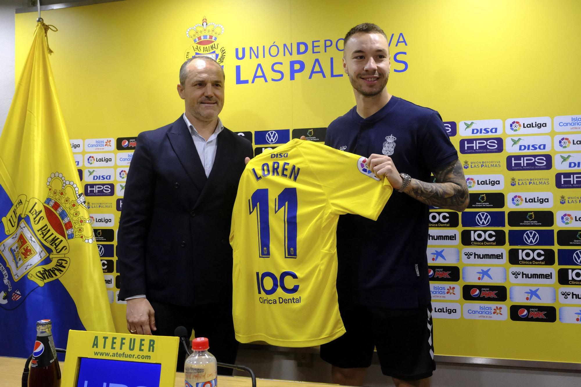 Presentación de Loren, nuevo jugador de la UD Las Palmas