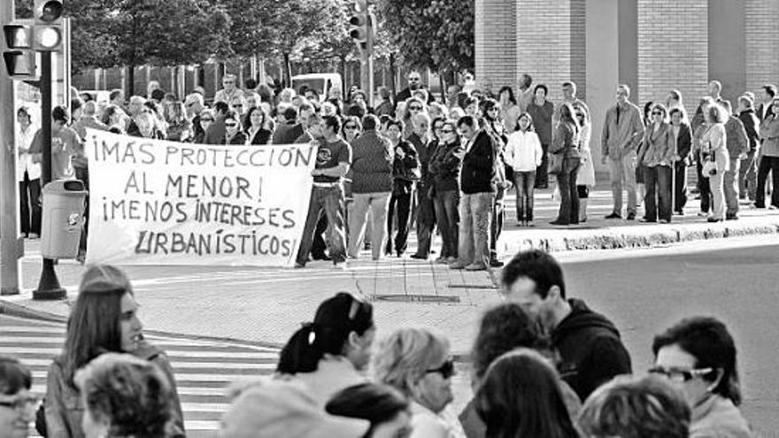 Nueva protesta en El Natahoyo contra las obras del albergue