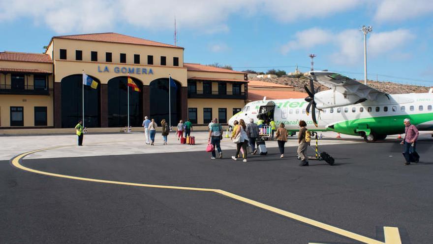 Aeropuerto de La Gomera antes de la pandemia.