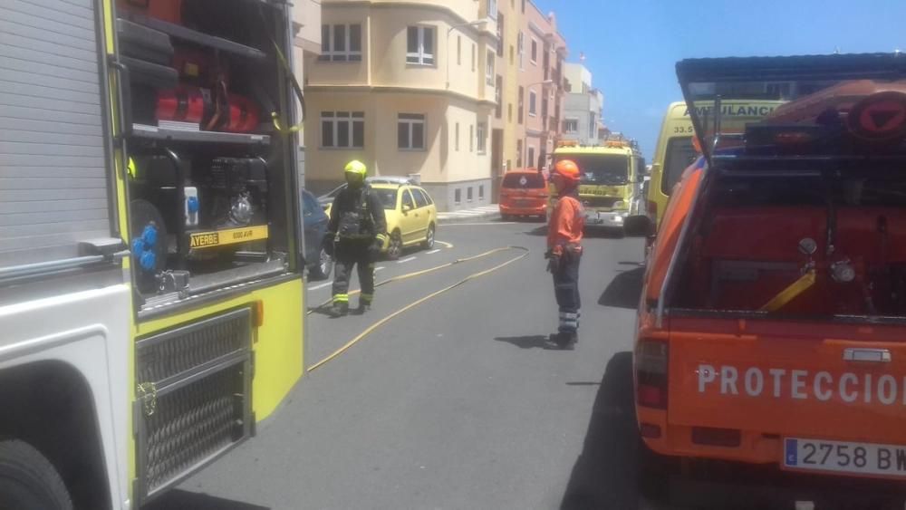 Incendio de un cuarto trastero en Ingenio