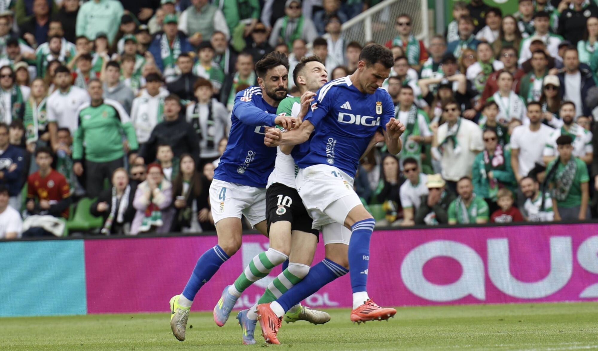 Así fue el partido entre el Real Oviedo y el Racing de Santander