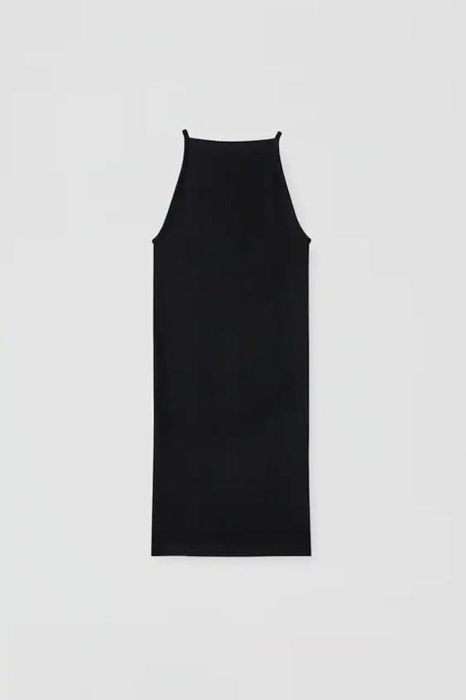 Vestido ajustado con cuello halter, de Pull&Bear