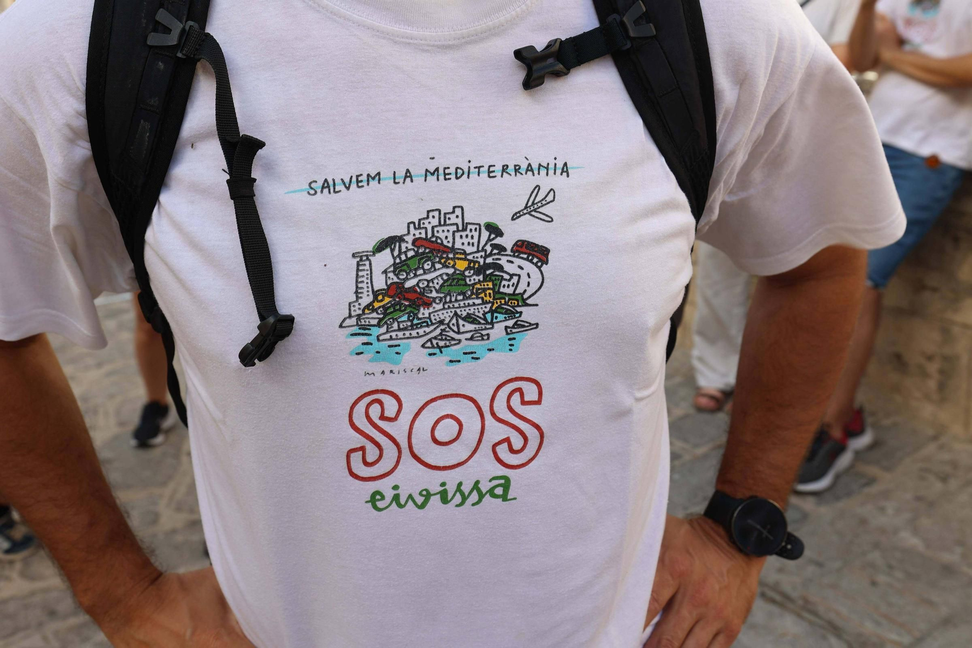Manifestación contra la masificación turística en Ibiza