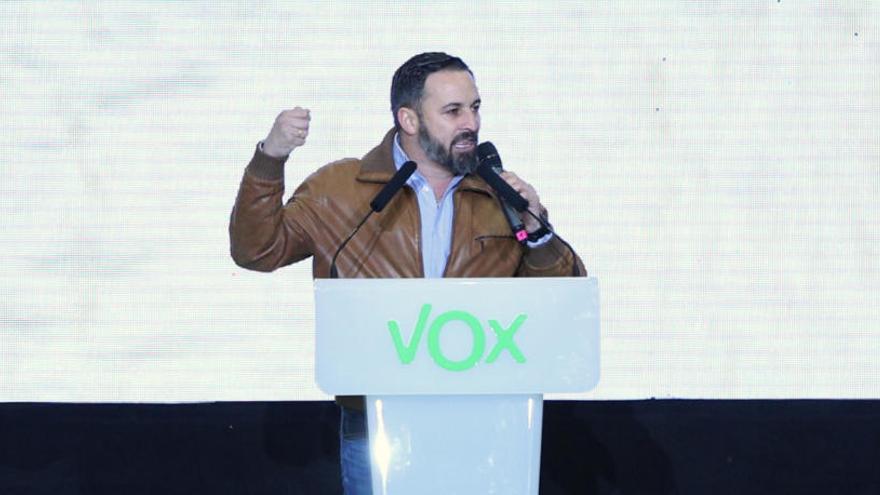 Santiago Abascal, líder del partido que ha apartado a Cuadrado.