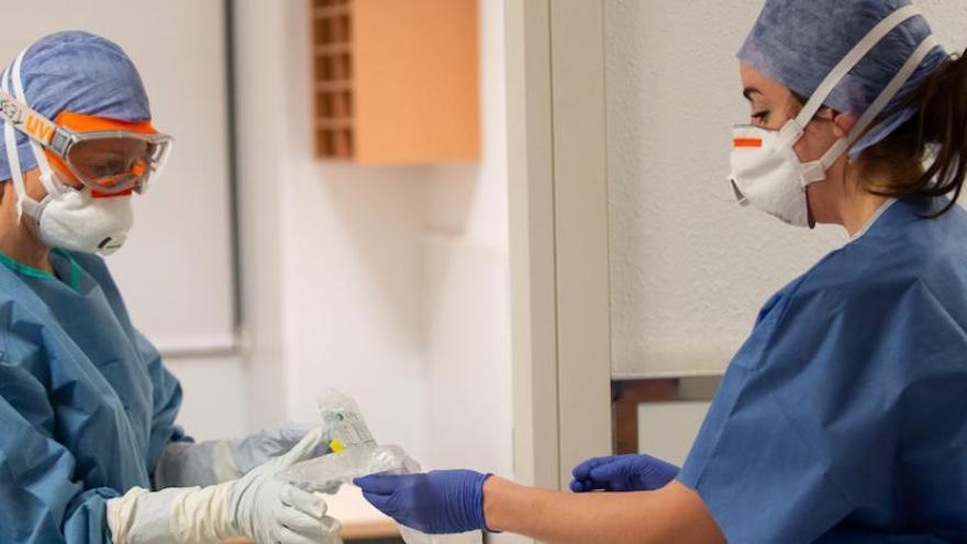 Sanitaris a l&#039;hospital Clínic de Barcelona