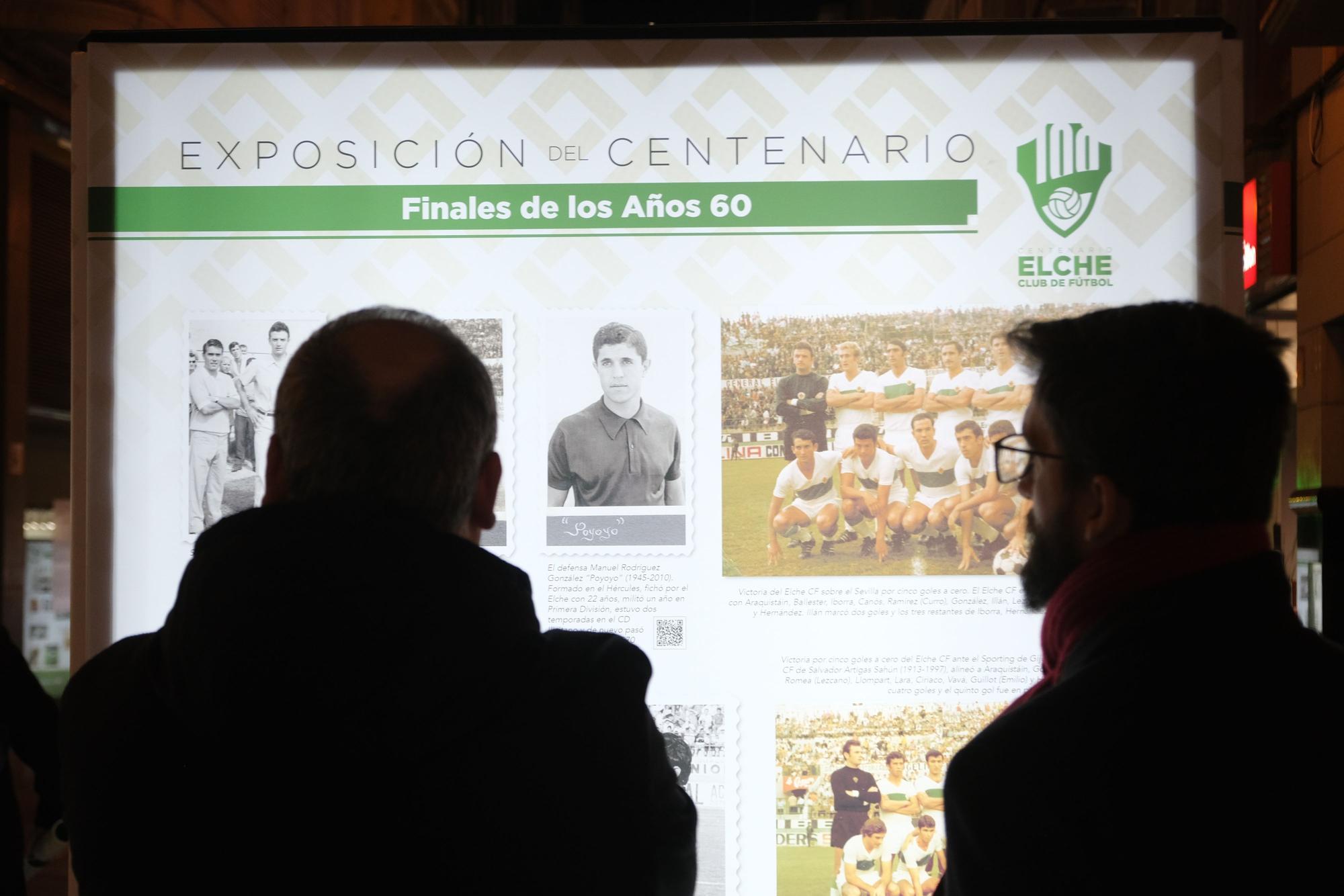 La exposición "100 años de sentimiento franjiverde" llega al centro de la ciudad