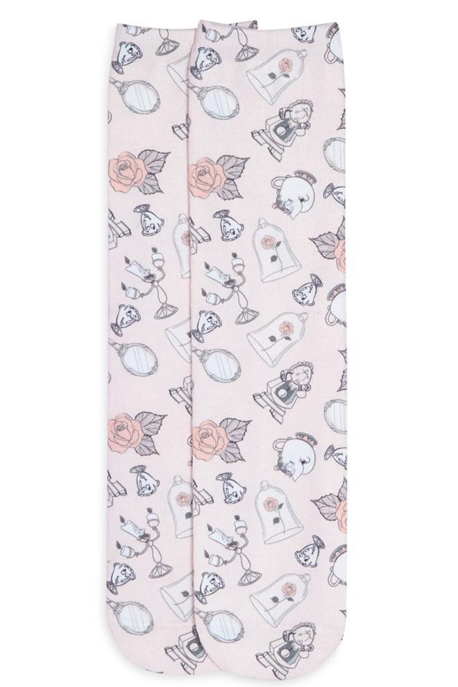 Colección Bella y Bestia de Primark: calcetines rosas