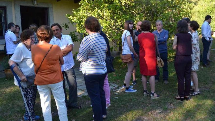 Asistentes ayer a la capilla ardiente del filósofo Gustavo Bueno.