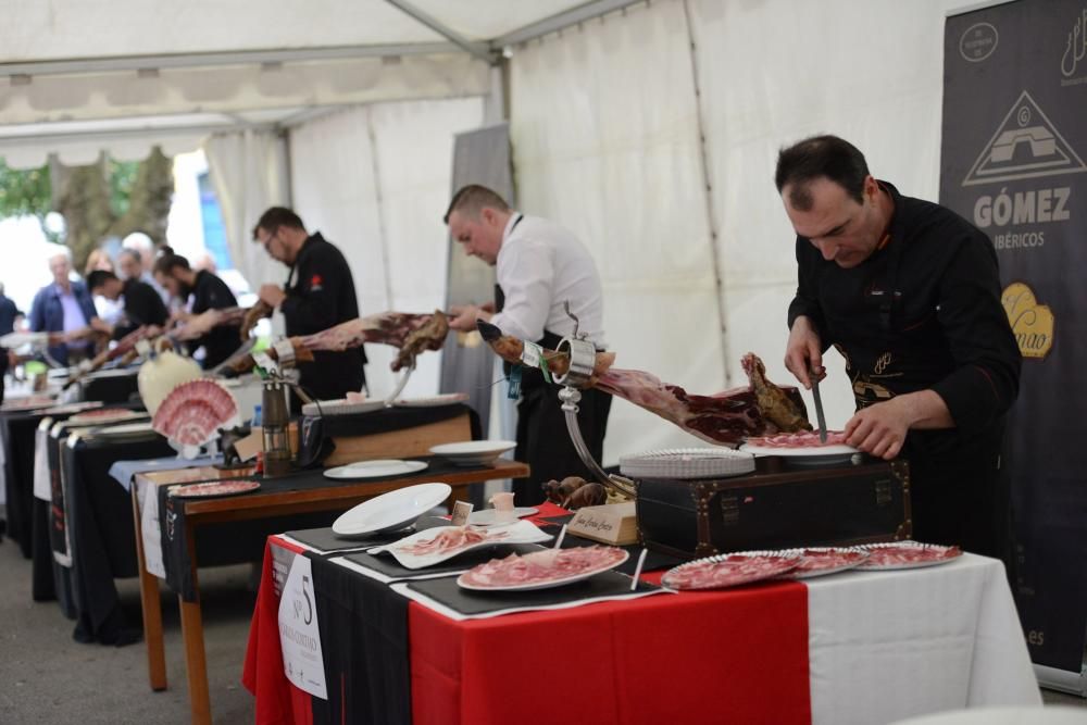 Campeonato de cortadores de jamón ibérico en La Felguera